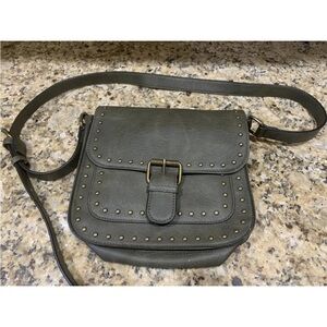 Hayden Harnett Crossbody Bag Purse Green Studded